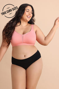 Zivame True Curv Single Layered Non Wired Full Coverage Minimiser Bra - Lobster Bisque — thumbnail 1